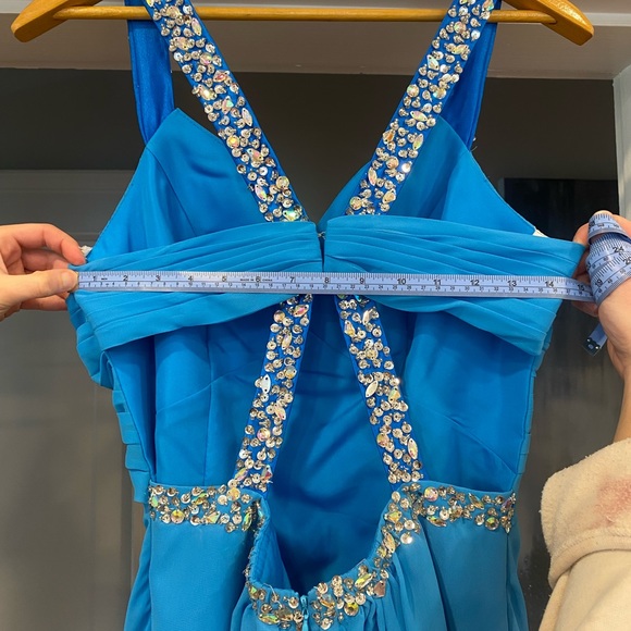 Backless Rhinestone Dress - Picture 9 of 10